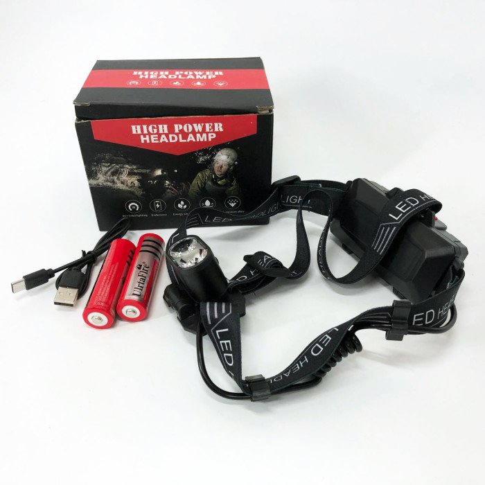 Ліхтар налобний акумуляторний Police 2128-2T6, Портативний світлодіодний налобний ліхтар