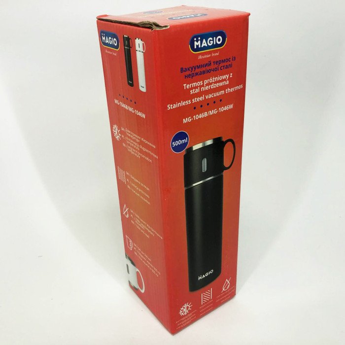 Термос MAGIO MG-1046B 0.5 л, Термос для спортсменів, Термокружка з вакуумною ізоляцією