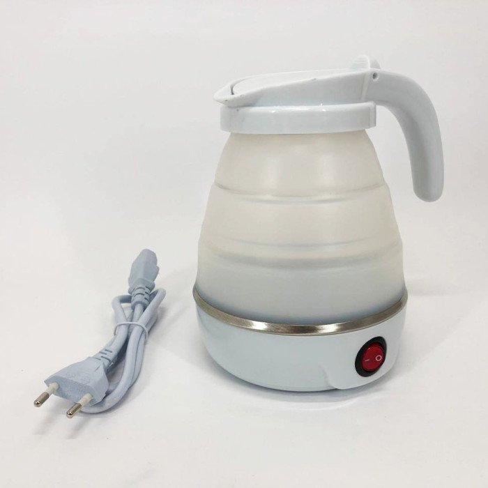 Електрочайник складаний Travel Folding 600 мл. Хороший електричний чайник. Колір: білий
