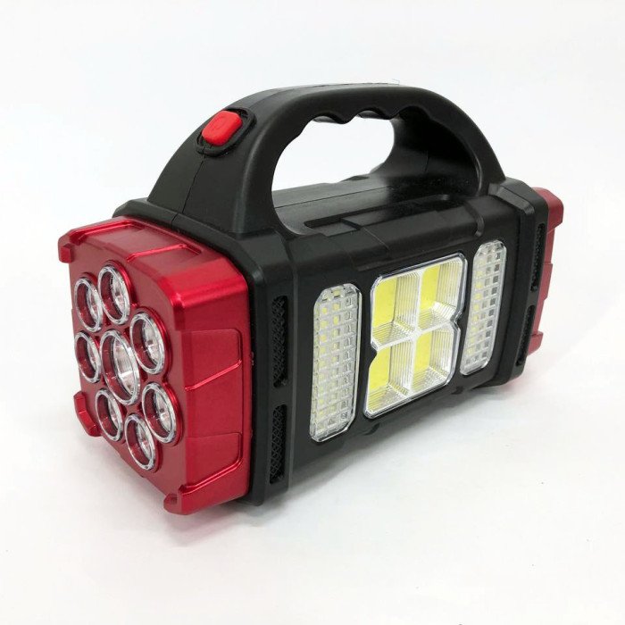 Ліхтар кемпінговий з сонячною панеллю та повербанком HB-1678-2х8LED-6COB, ліхтар кемпінговий світлодіодний