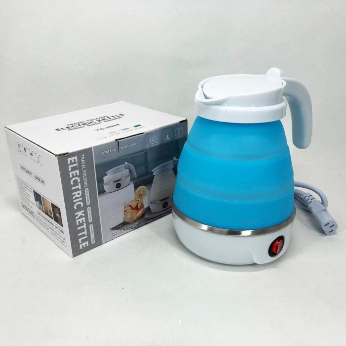 Електрочайник складаний Travel Folding 600 мл. Колір: блакитний