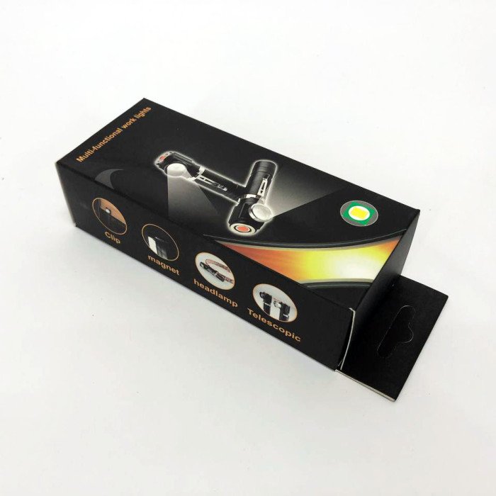 Ліхтар налобний акумуляторний Police W01-T6 USB з магнітом, портативний світлодіодний налобний ліхтар