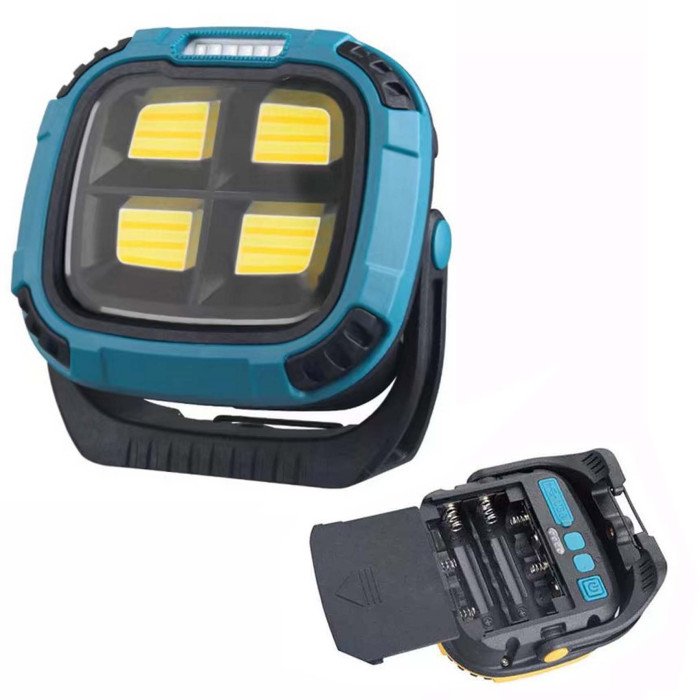 Ліхтар кемпінг W894-1-4COB(White+Yellow)+5SMD(Red) Power bank