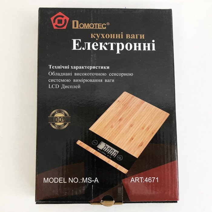 Ваги кухонні MATARIX MX-406 5кг Wood, Кухонні ваги для приготування страв, Ваги для домашньої кухні
