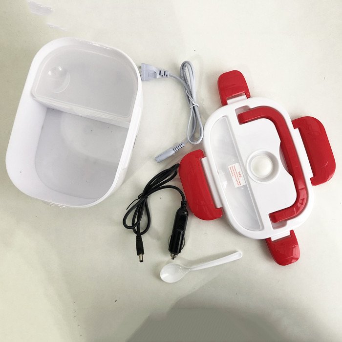 Ланч бокс електричний із підігрівом Lunch Heater 220 V Pro, ланч бокс від мережі. Колір: рожевий