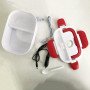 Ланч бокс електричний із підігрівом Lunch Heater 220 V Pro, ланч бокс від мережі. Колір: рожевий
