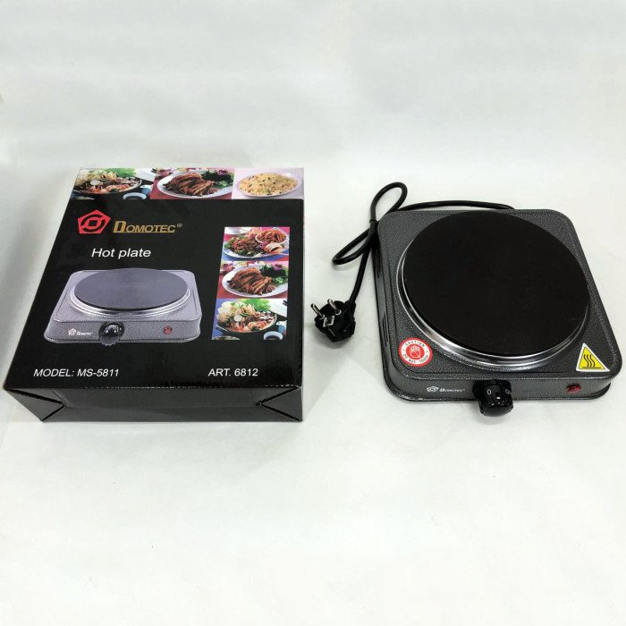 Електроплита DOMOTEC MS-5811 1500 Вт, переносна настільна електроплита, електроплита на 1 конфорку