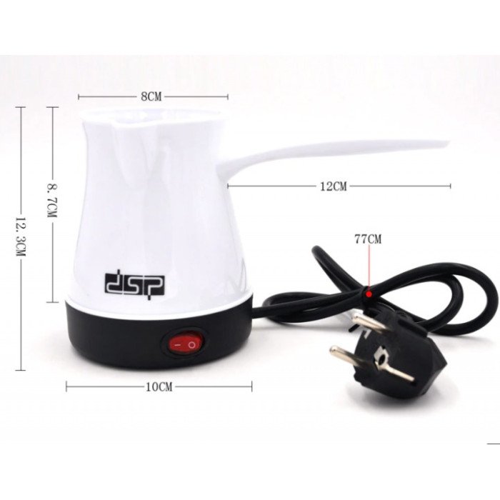 Турка електрична, електро турка для кави, електротурка з автовідключенням під час закипання. Колір: білий