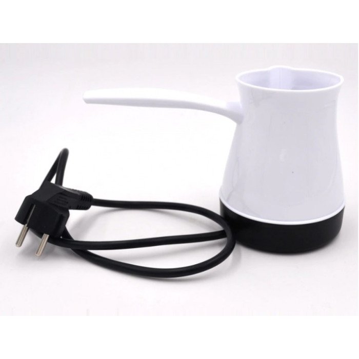 Турка електрична, електро турка для кави, електротурка з автовідключенням під час закипання. Колір: білий