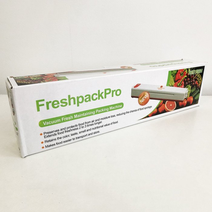 Вакууматор Freshpack Pro вакуумний пакувальник їжі, побутової. Колір зелений