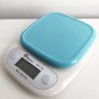 Ваги кухонні DOMOTEC MS-125 Plastic, ваги харчові, кулінарні ваги. Колір: блакитний