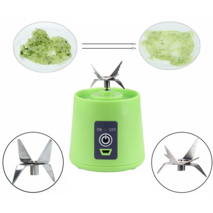 Блендер Smart Juice Cup Fruits USB. Колір синій