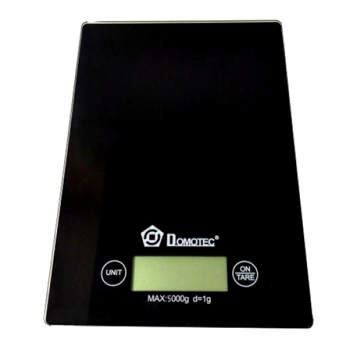 Ваги кухонні DOMOTEC MS-912, електронні кухонні ваги, ваги для зважування продуктів. Колір: чорний